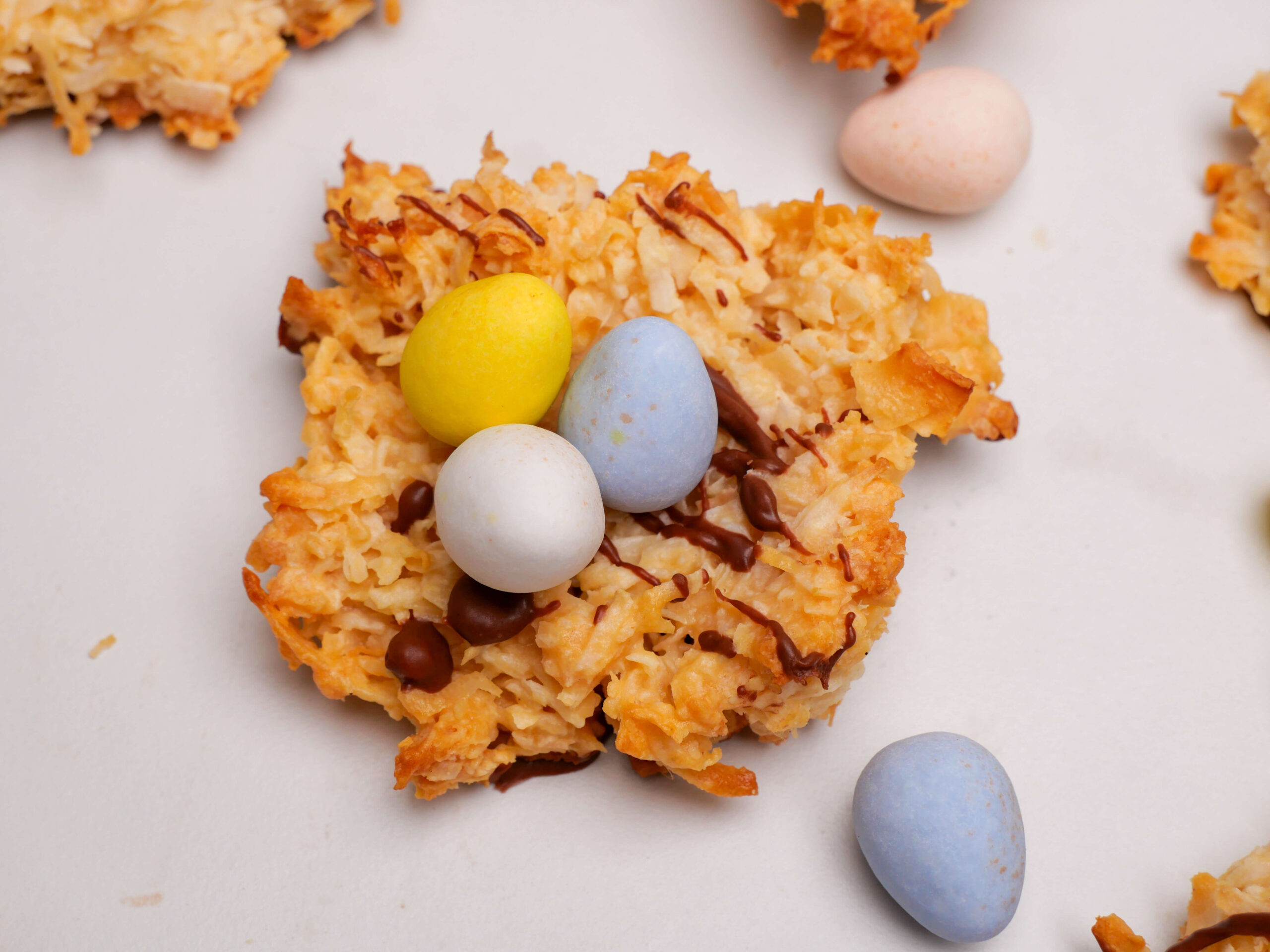 Coconut Macaroon Bird's Nest Cookies