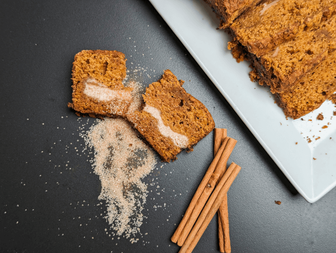 cream cheese pumpkin loaf