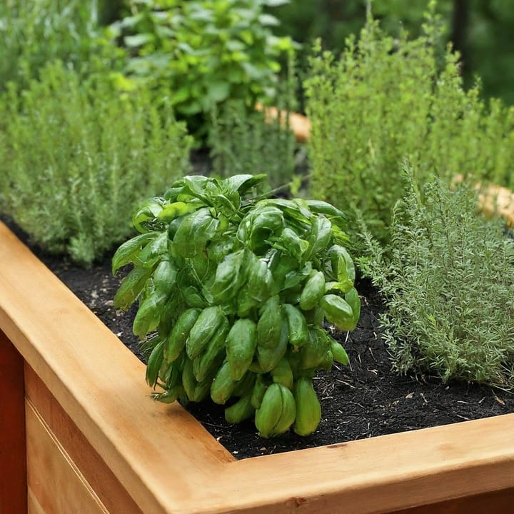 backyard herb garden