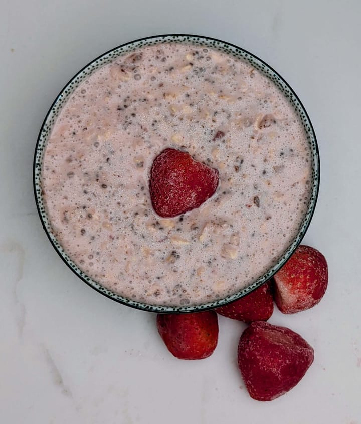 No Added Sugar Strawberry Overnight Oats